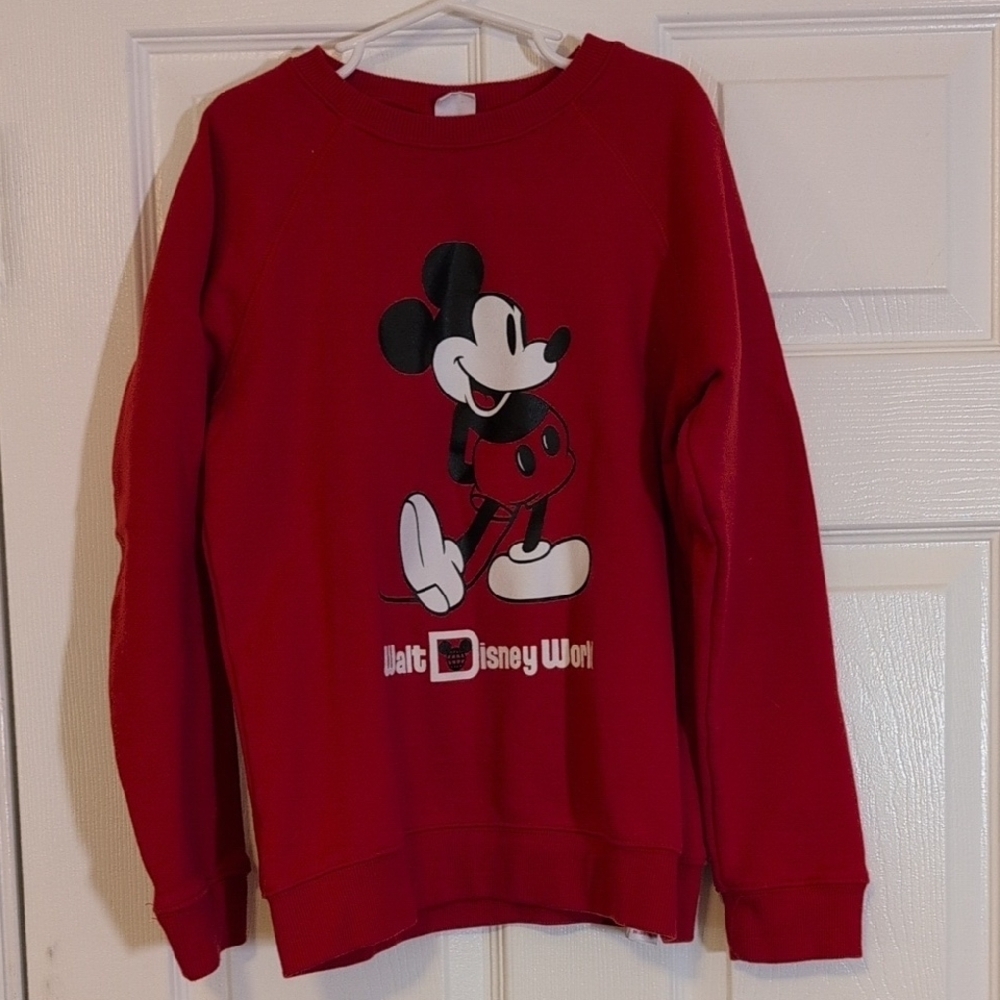 Red Disney Mickey Mouse Sweatshirt